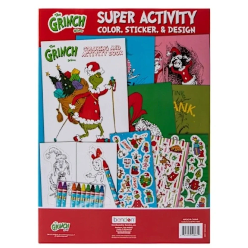 The Grinch Super Activity Set with stickers crayons coloring book and more!